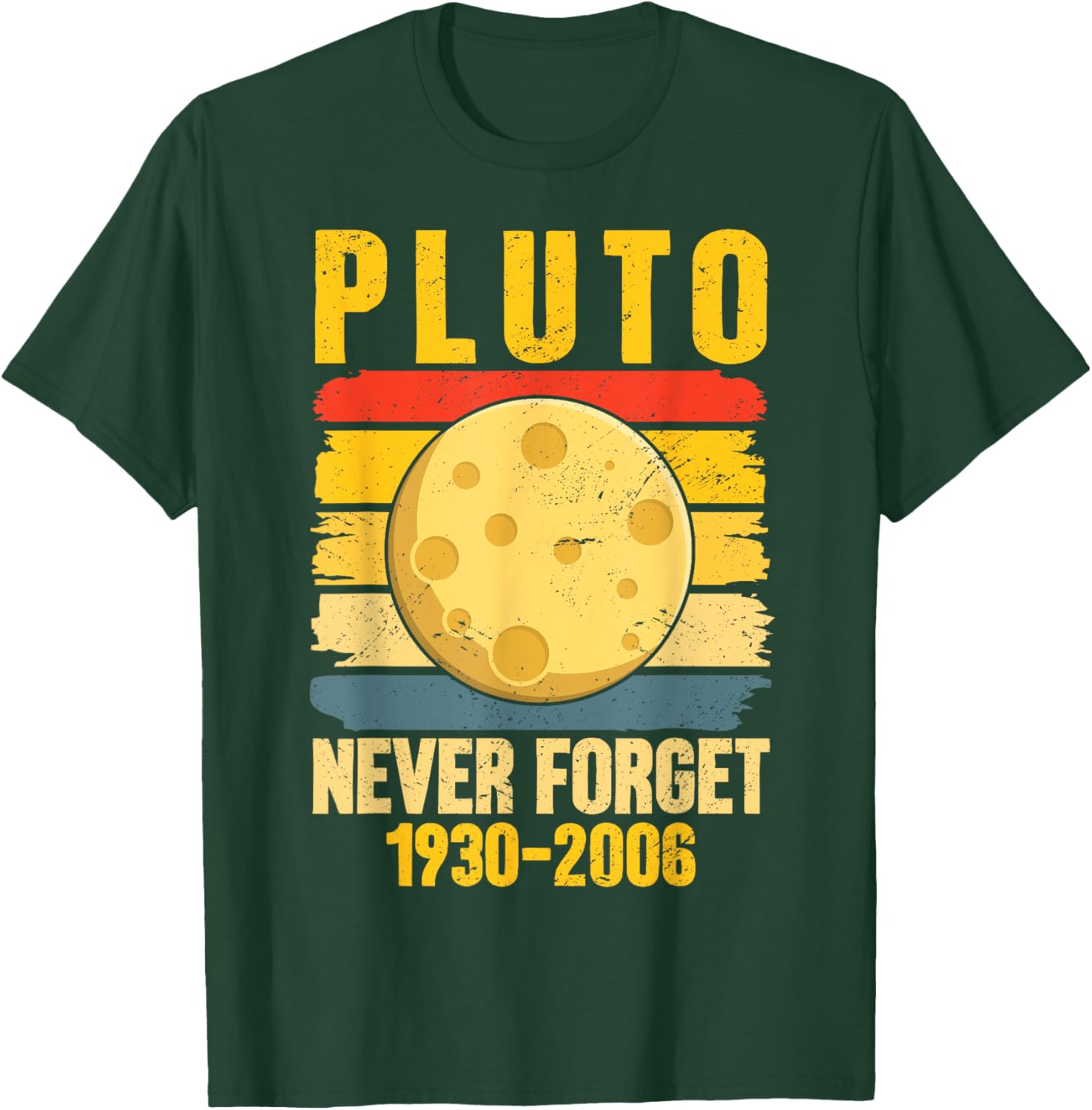 Funny Never Forget Pluto Retro Astronomy T-Shirt for Space Lovers - 8