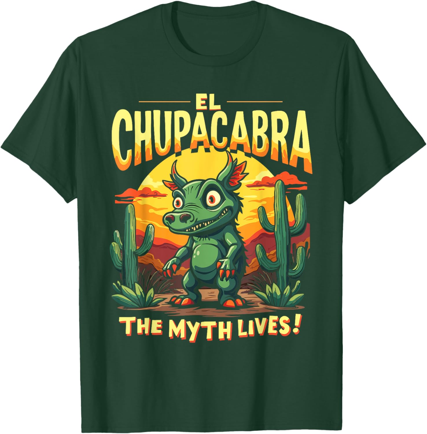 El Chupacabra Adventure T-Shirt for Myth Lovers and Vampire Fans - 4