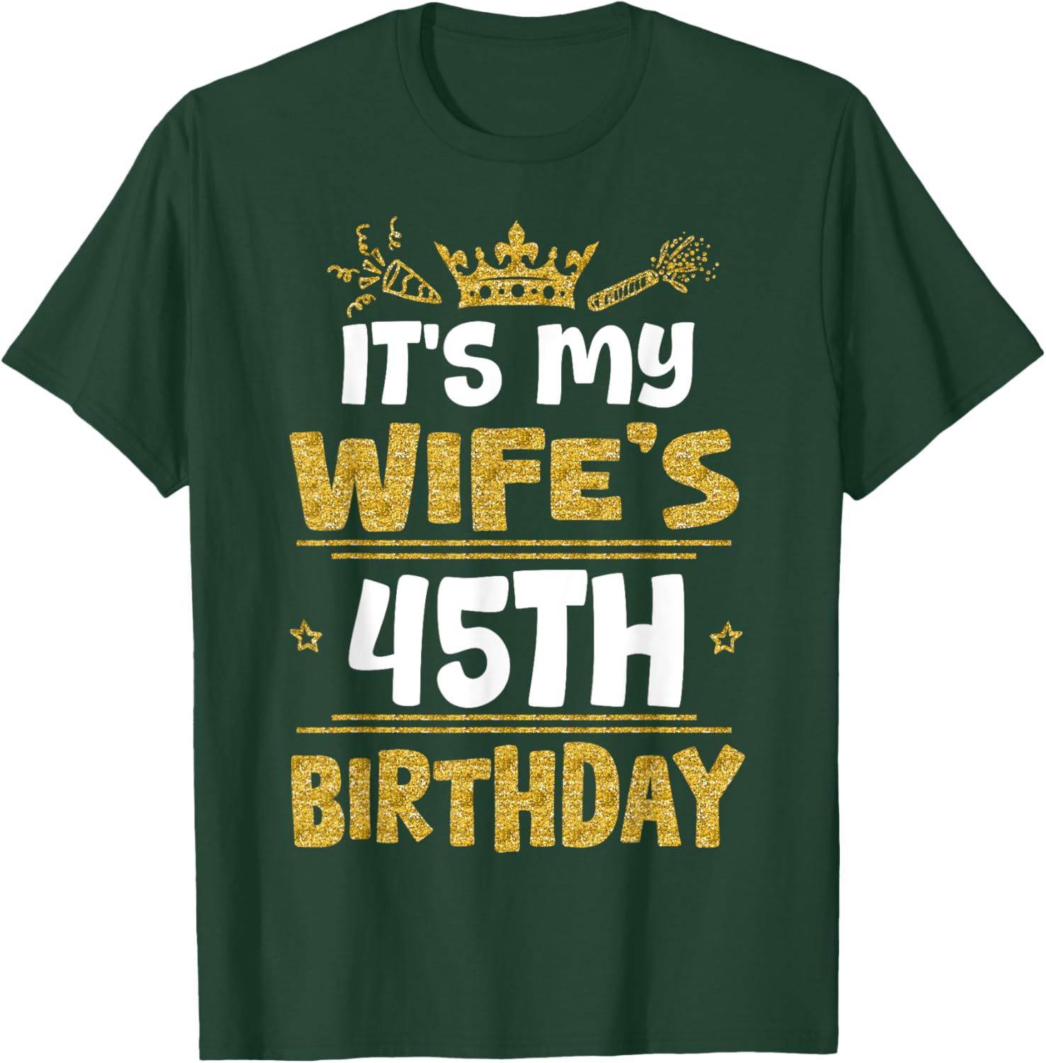 Happy Wife's 45th Birthday T-Shirt Vintage 1980 Gift for Her - 16