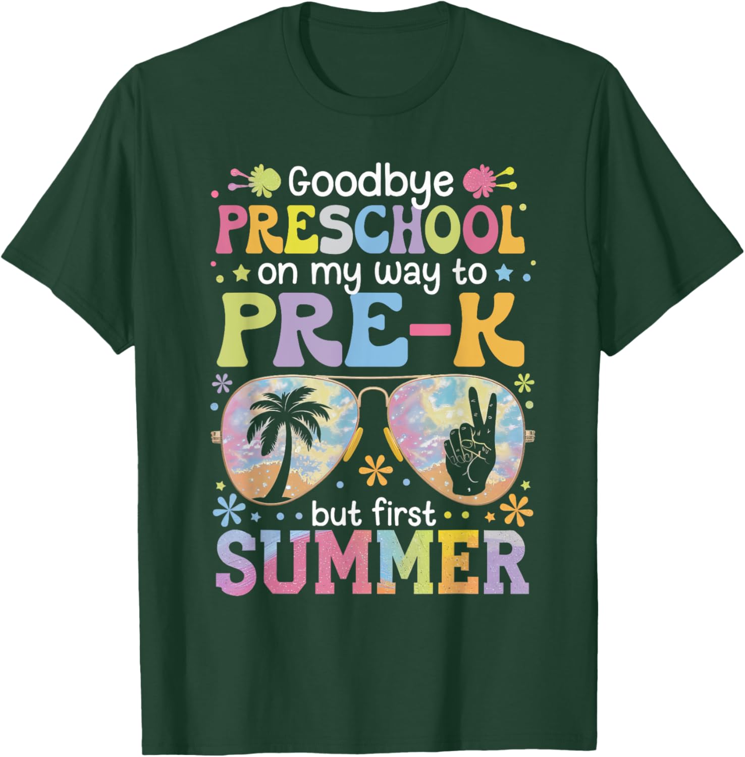 Goodbye Preschool Pre-K Last Day of School Fun T-Shirt for Kids - 12