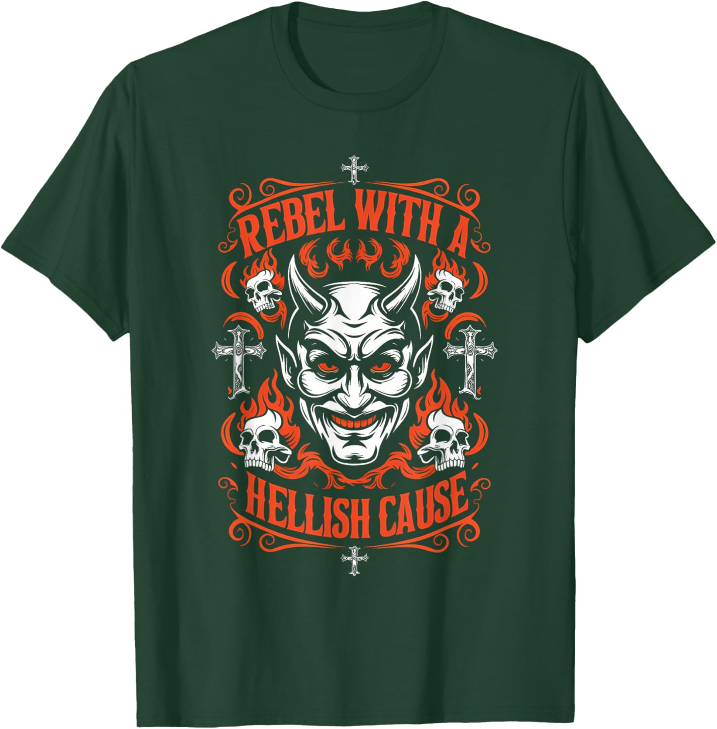 Witch Goth Devil Goat 666 Pentagram Dark Art T-Shirt for Unique Style - 6