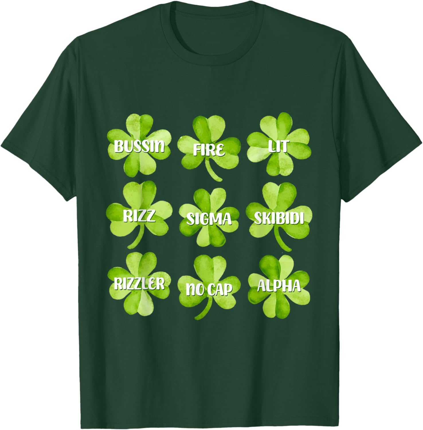 Funny Skibidi St Patricks Day Rizzlers Sigma T-Shirt for Celebrations - 12