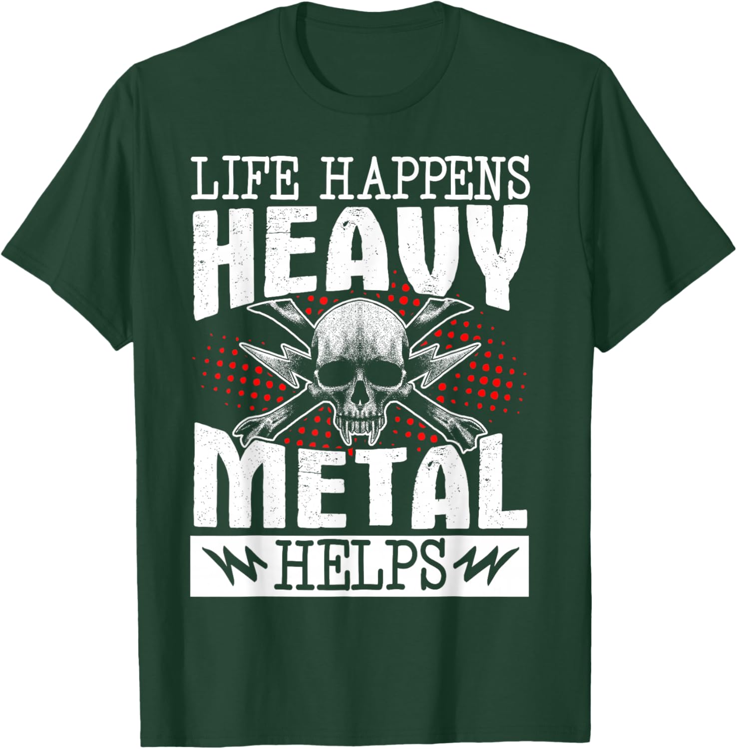 Heavy Metal Helps T-Shirt for Music Lovers - Fun Casual Wear - 10