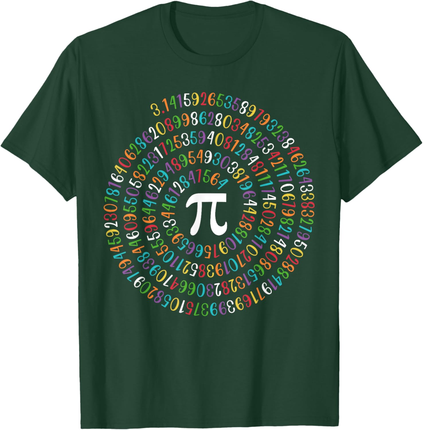 Happy Pi Day Spiral Math T-Shirt for Math Lovers 3.14 Humor - 9