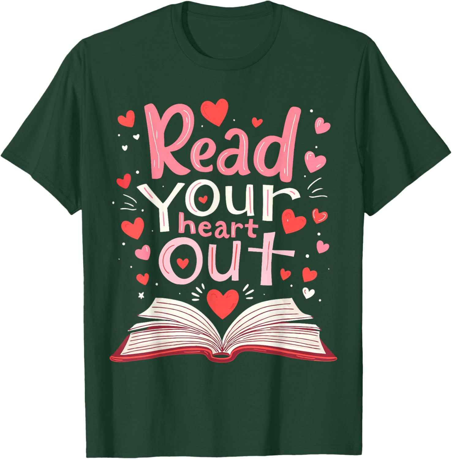 Read Your Heart Out Teacher Valentine's Day T-Shirt for Book Lovers - 12