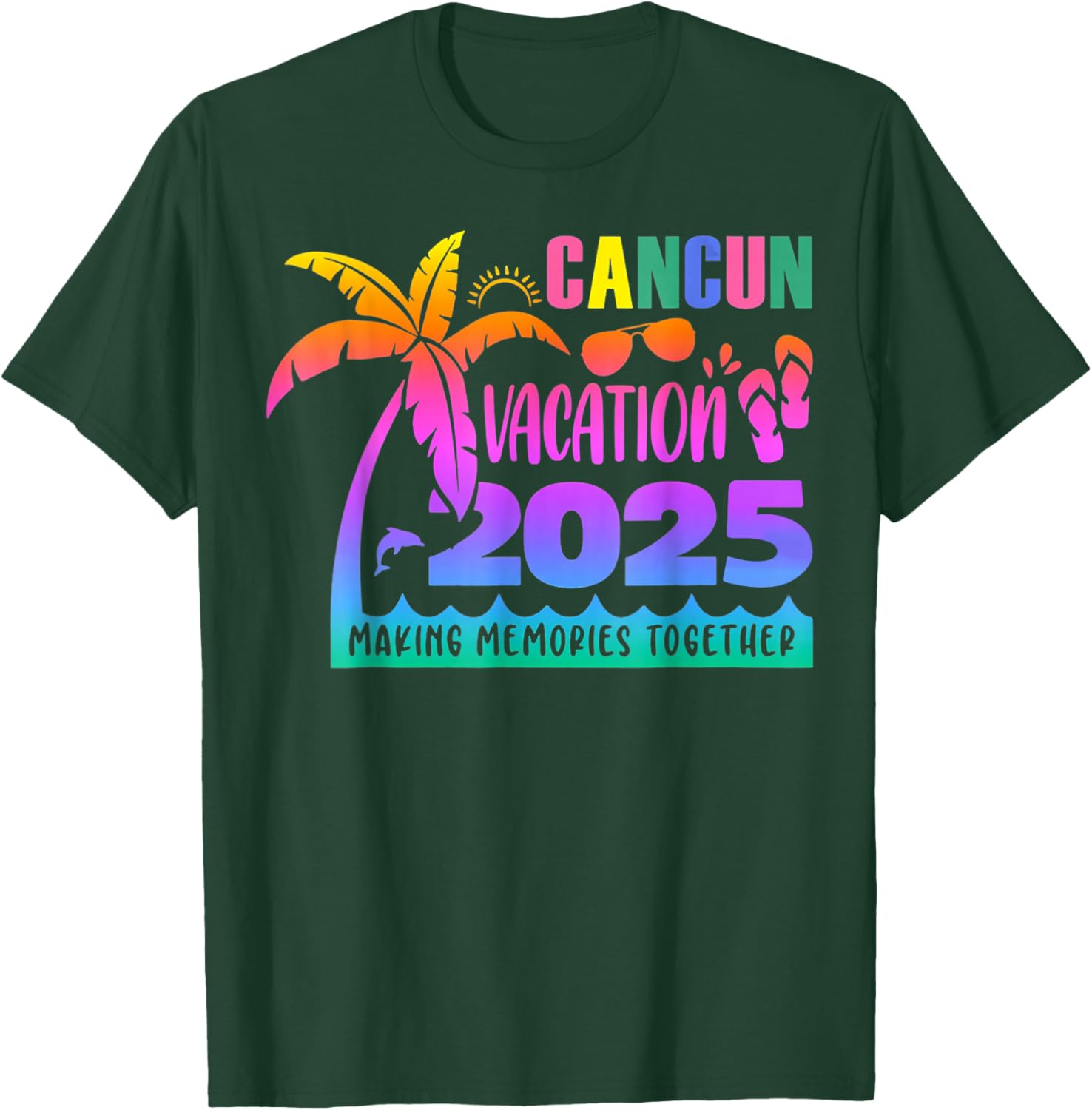 Cancun Vacation 2025 Summer Memories T-Shirt for Family Fun - 24