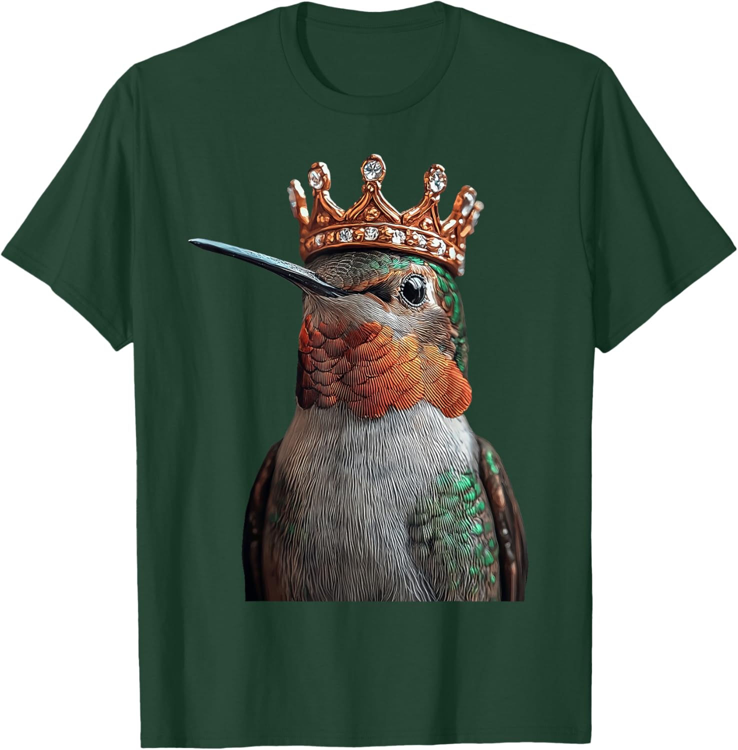 Hummingbird Crown T-Shirt for Nature Lovers - Stylish and Comfortable Design - 4