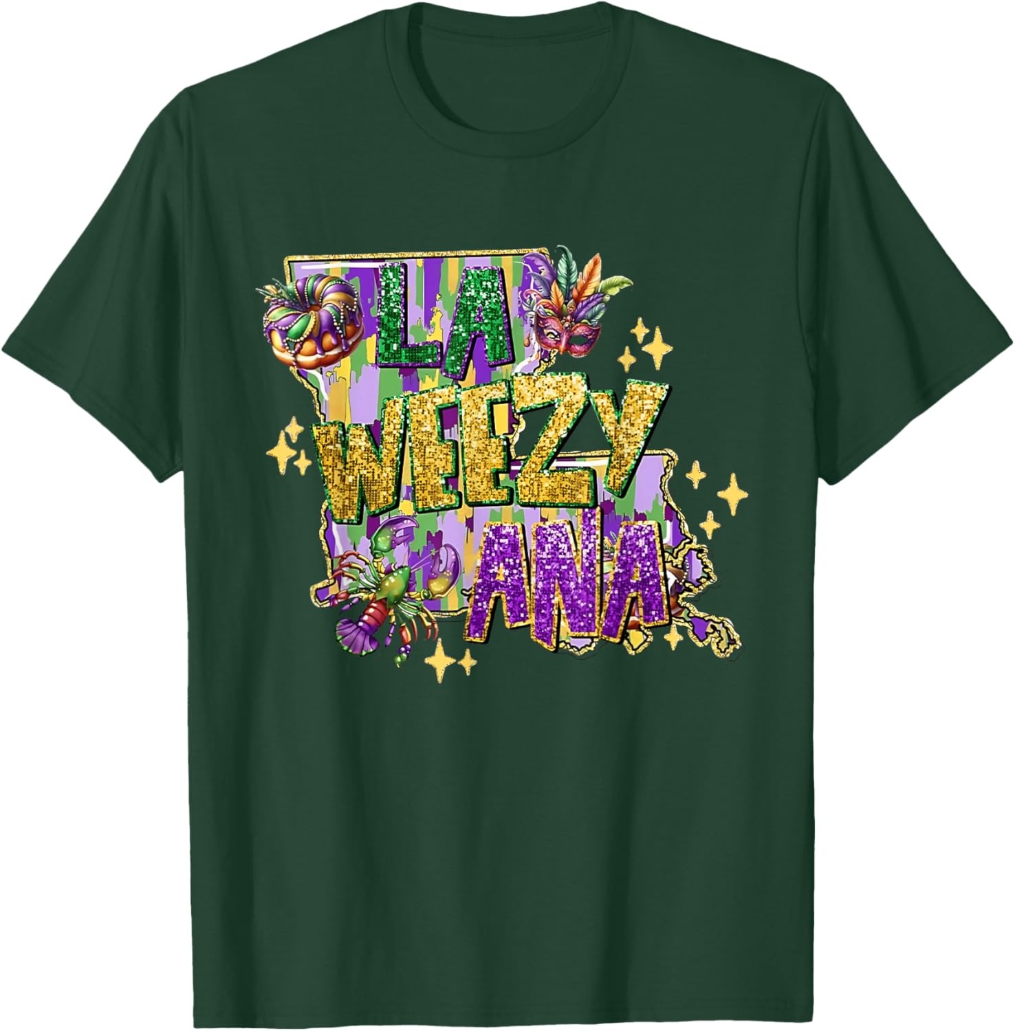 La Weezy Ana Mardi Gras T-Shirt for Fat Tuesday Celebrations - 9