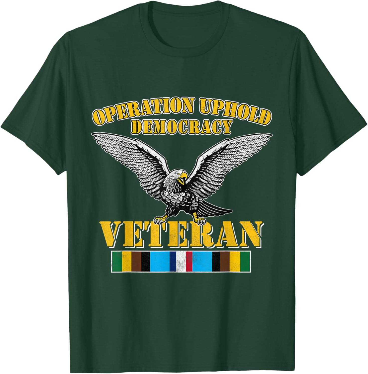 Veteran Operation Uphold Democracy Ribbon Haiti Vintage T-Shirt - 14