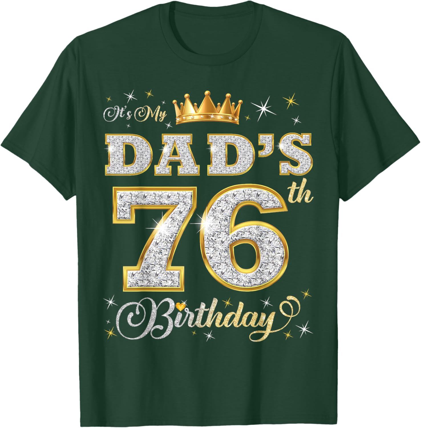 Happy 76th Birthday Dad T-Shirt Perfect Gift for Father's Day - 5