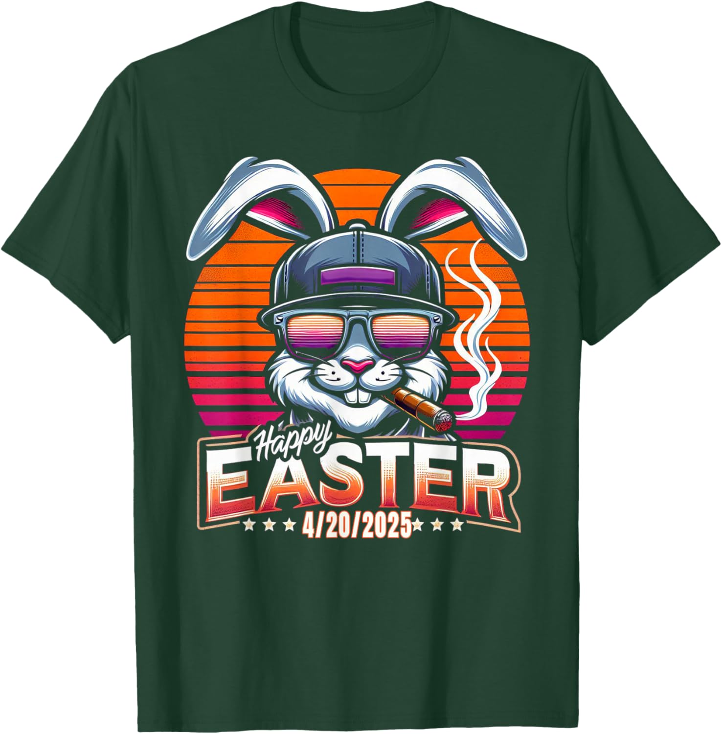 Funny Easter Bunny Marijuana T-Shirt for 420 Humor Lovers - 13