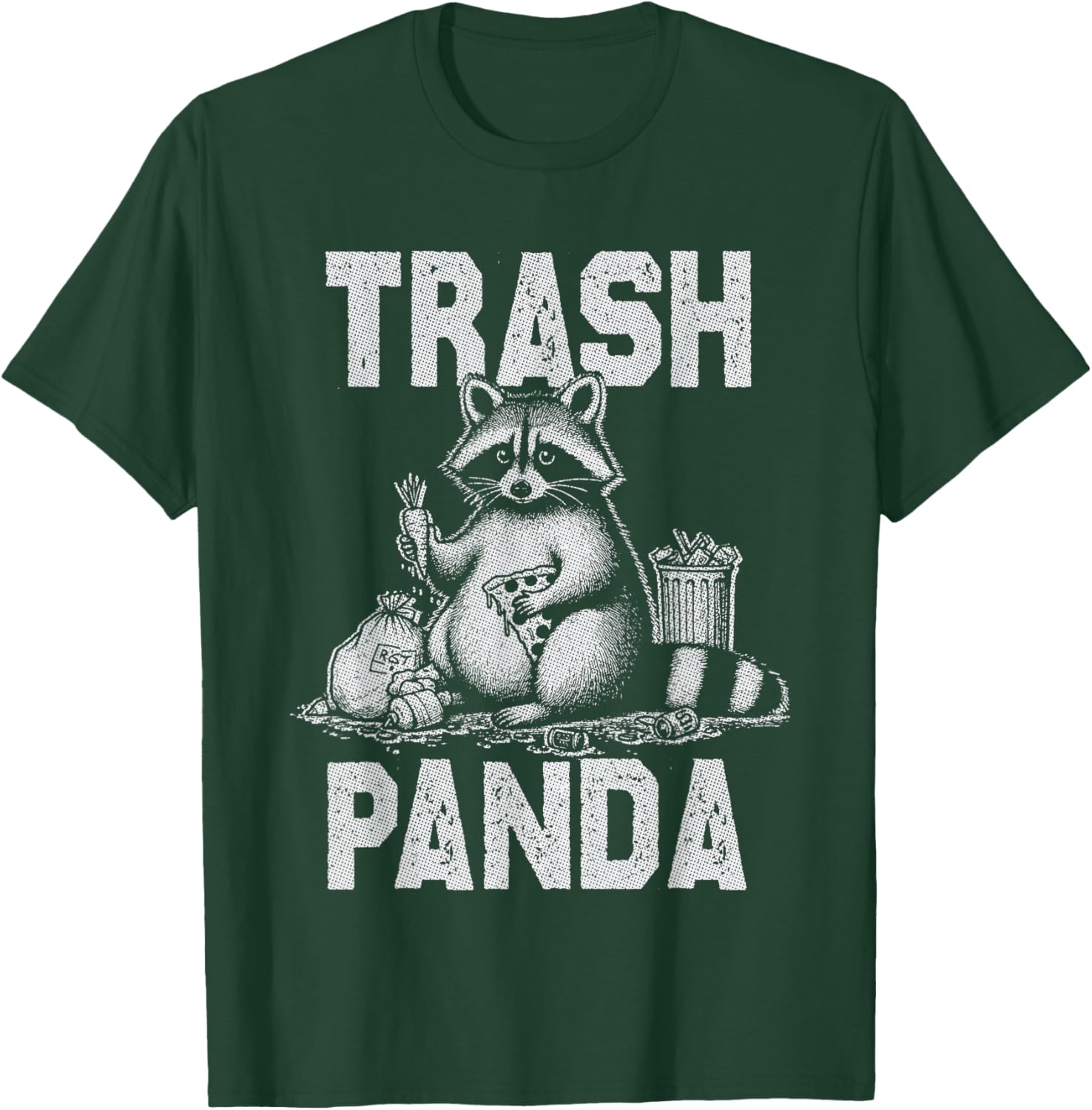 Funny Trash Panda Raccoon Eating Garbage T-Shirt for Animal Lovers - 13