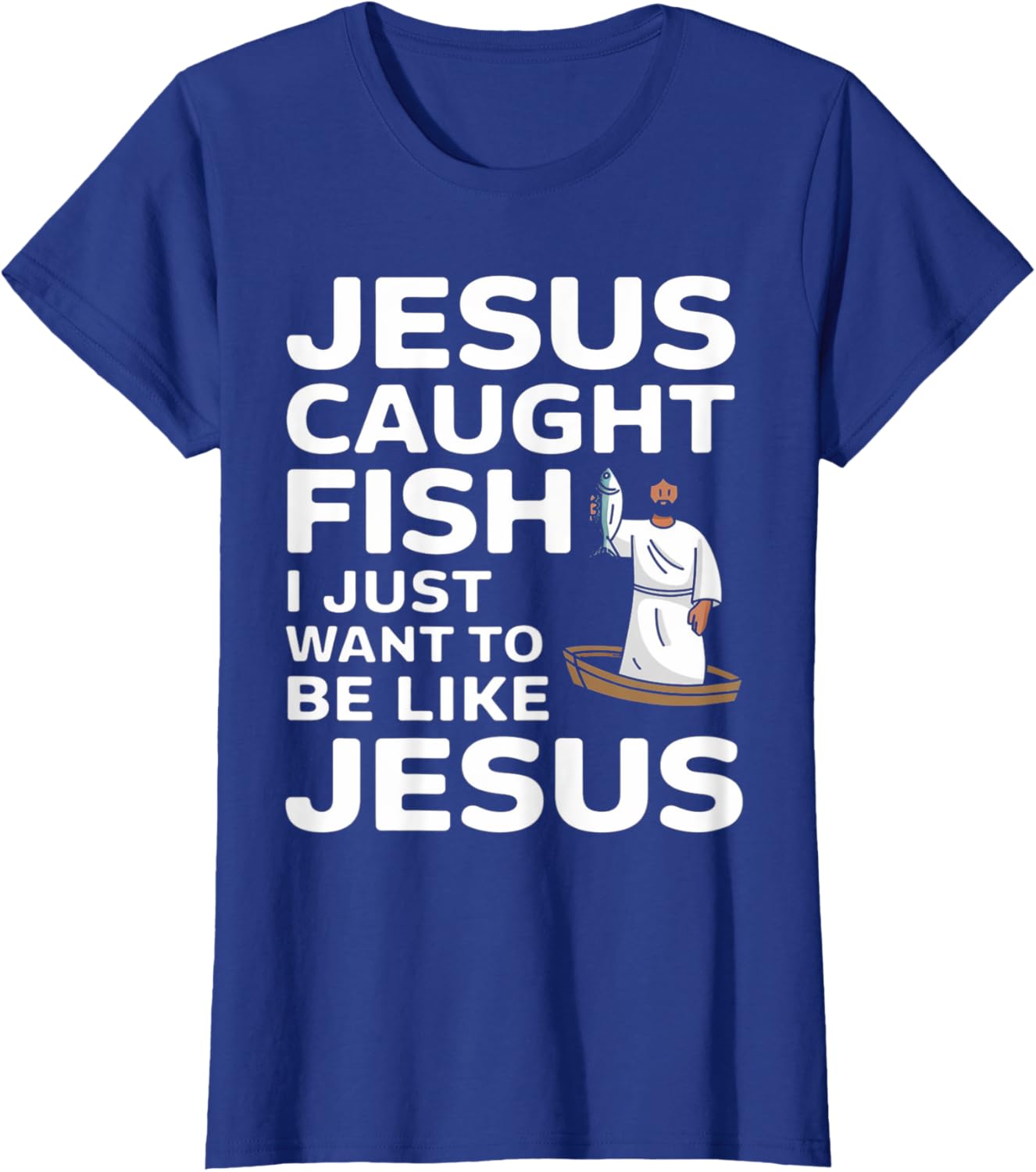 Jesus Fishing Design T-Shirt for Faithful Anglers - Catch the Spirit! - 6