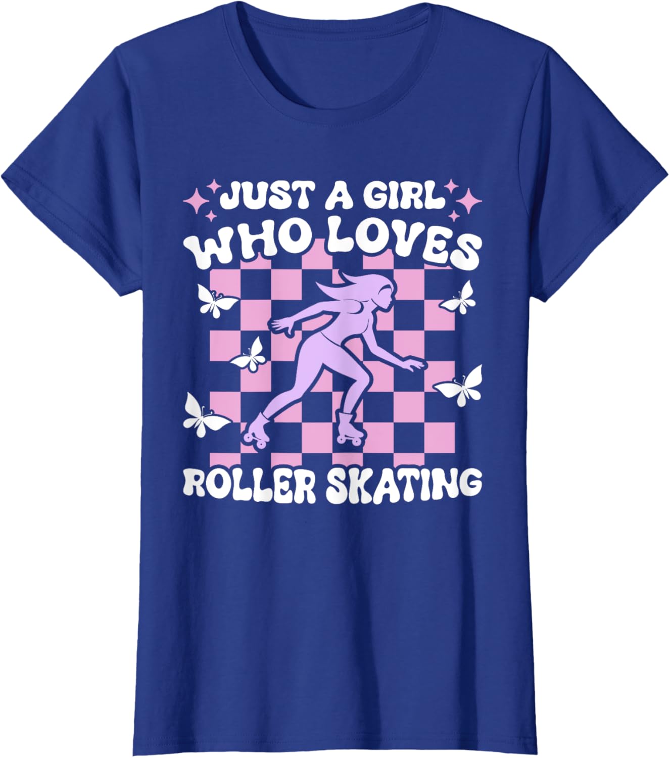 Just A Girl Who Loves Roller Skating Cute T-Shirt for Girls - 6