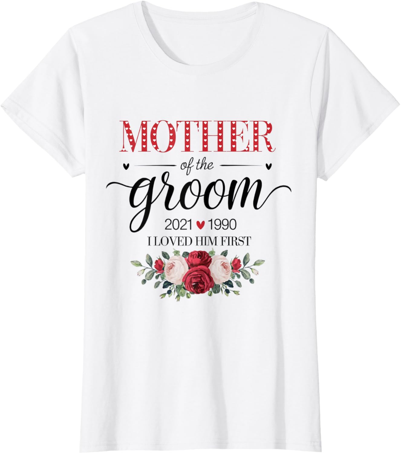 Personalized Mother of the Groom Wedding Day T-Shirt for Mom - 3