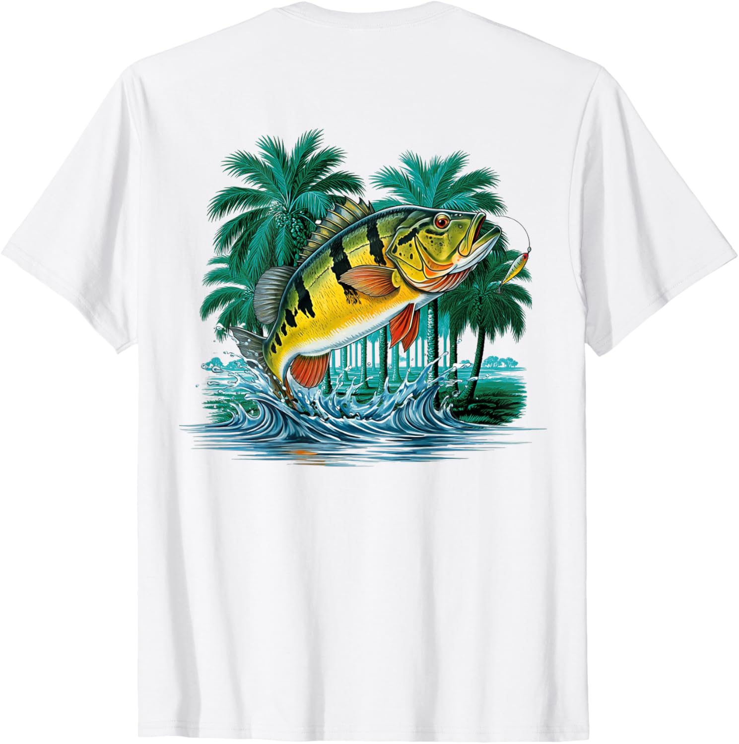 Peacock Bass Jungle Fishing T-Shirt for Outdoor Adventure Lovers - 6
