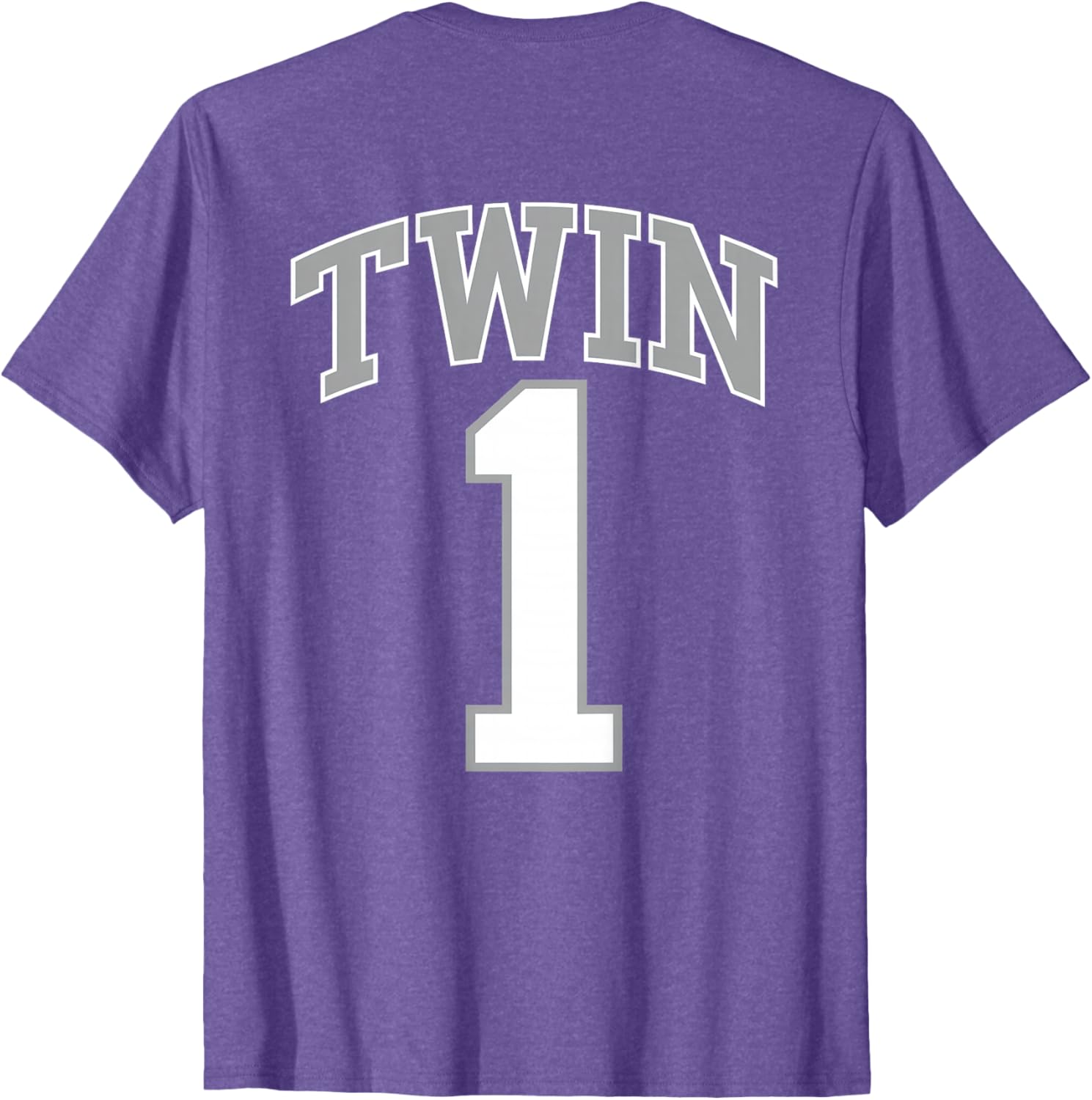 Matching TWIN 1 and TWIN 2 Funny Jersey T-Shirts for Adults and Kids - 9