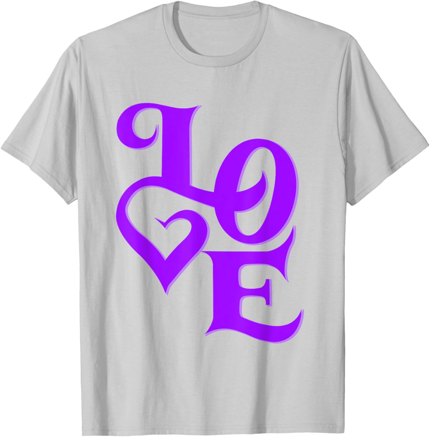 Purple Love Graphic T-Shirt for Stylish Casual Wear and Unique Fashion - 13