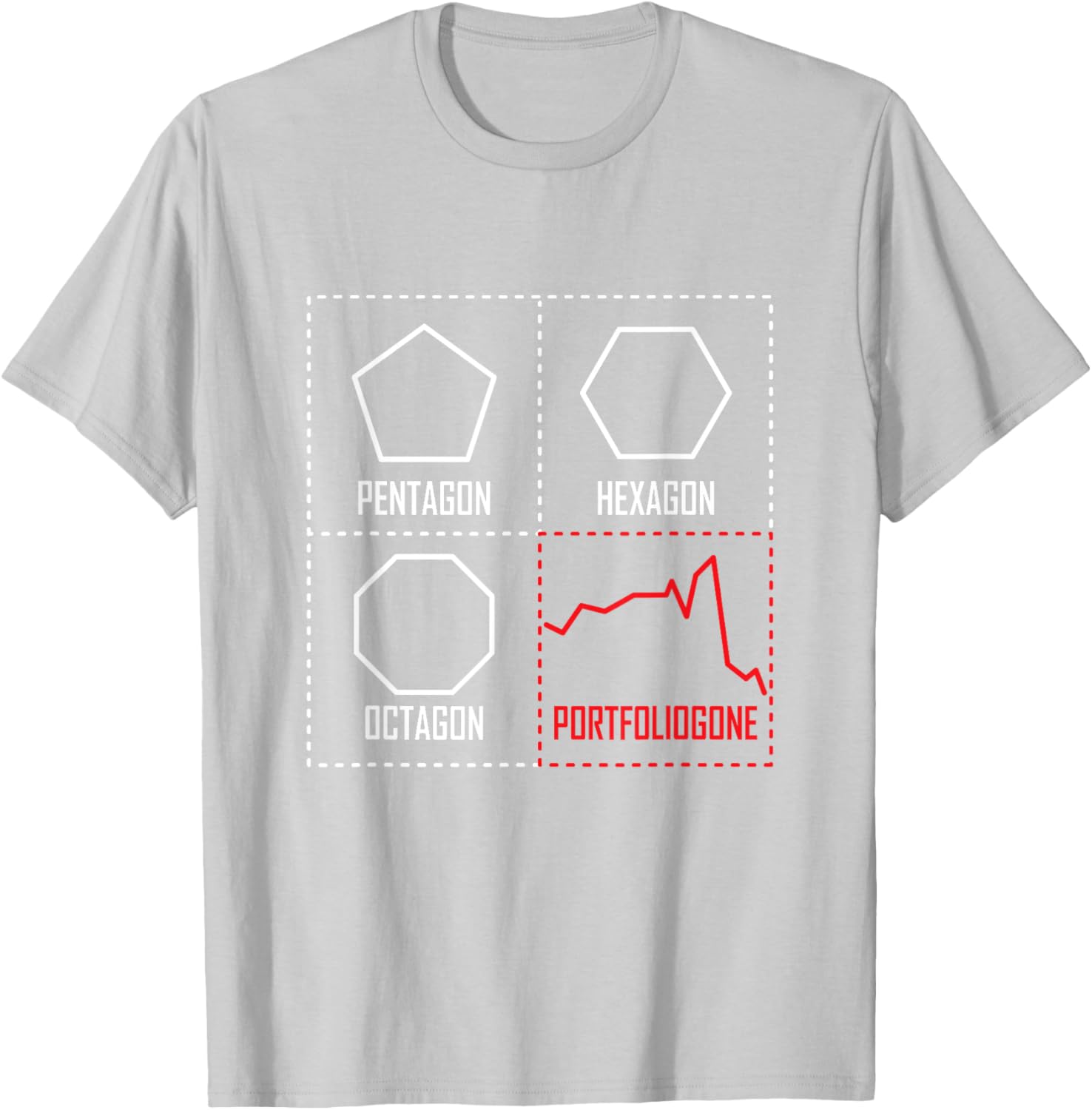 Funny Geometry Portfolio Stock Market Quote T-Shirt for Fun Outfits - 21