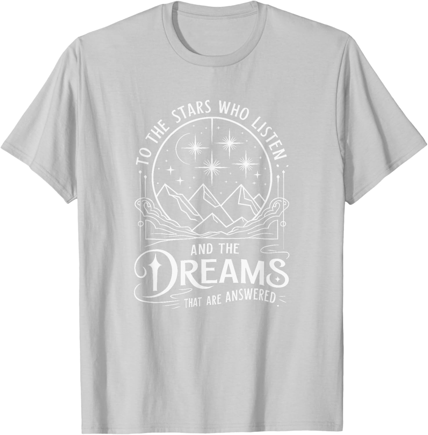 To Stars Who Listen Fantasy Book Lover T-Shirt for Dreamy Readers - 10