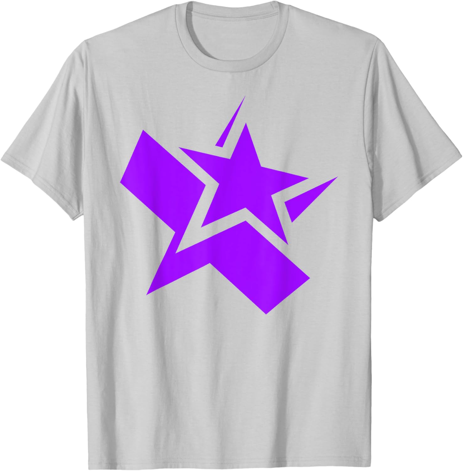 Purple Chunky Star Graphic T-Shirt for Stylish Casual Wear - 5