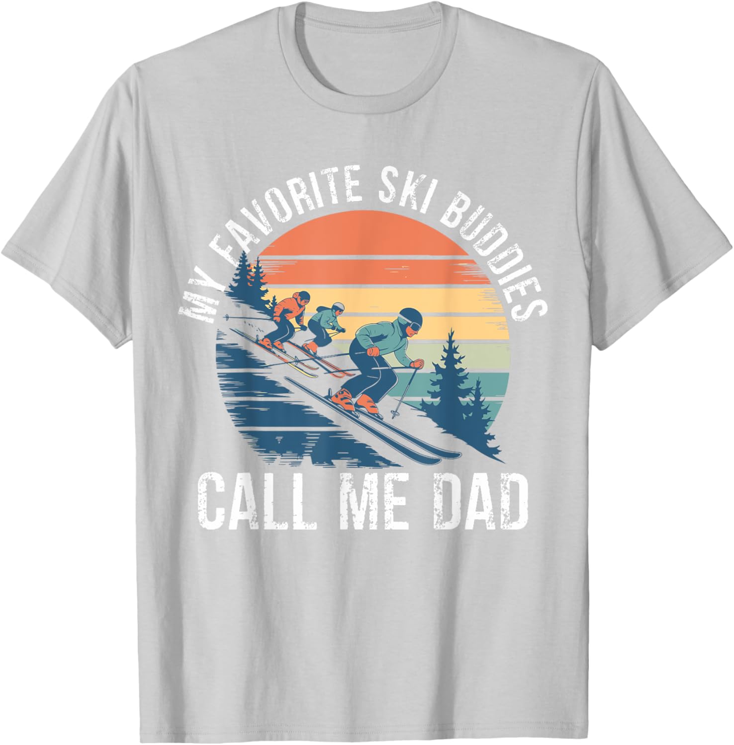 Retro Ski Dad T-Shirt for Ski Lovers, Perfect Gift for Ski Buddies - 8