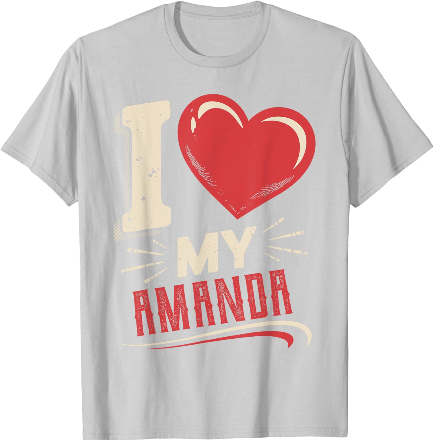 I Love My AMANDA T-Shirt Perfect Gift for AMANDA - Stylish and Fun Design - 2