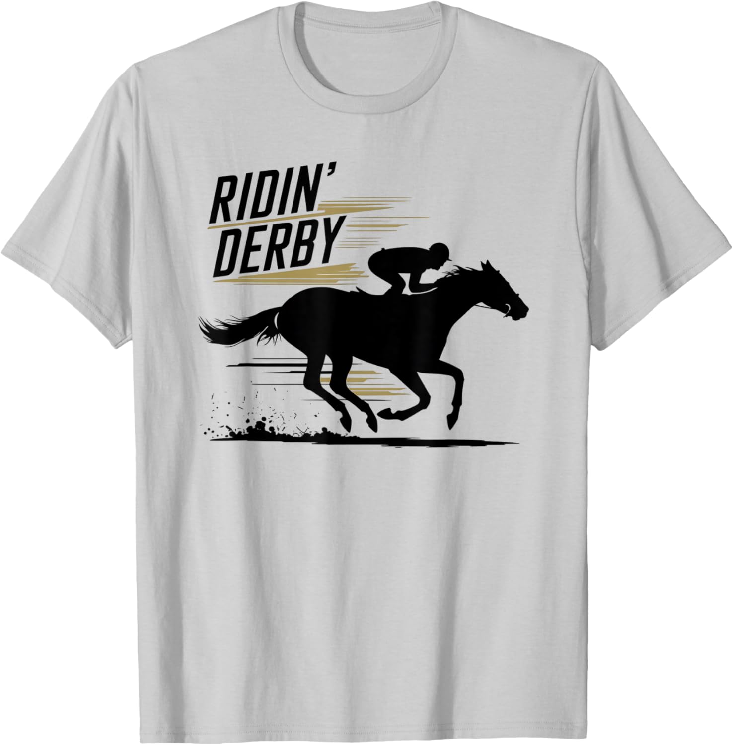 Ridin Derby Retro Horse Racing Fans Equestrian T-Shirt Fun Tee - 17