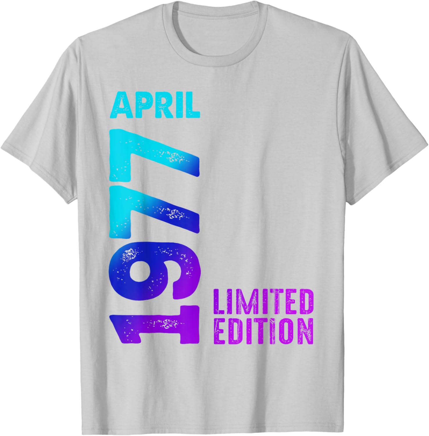 Vintage 1977 Retro T-Shirt Limited Edition Celebrate April Birthdays - 8