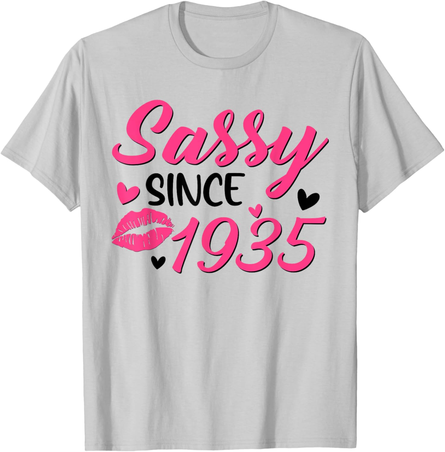 Sassy Since 1935 90th Birthday T-Shirt for Women Celebrating 90 Years - 13
