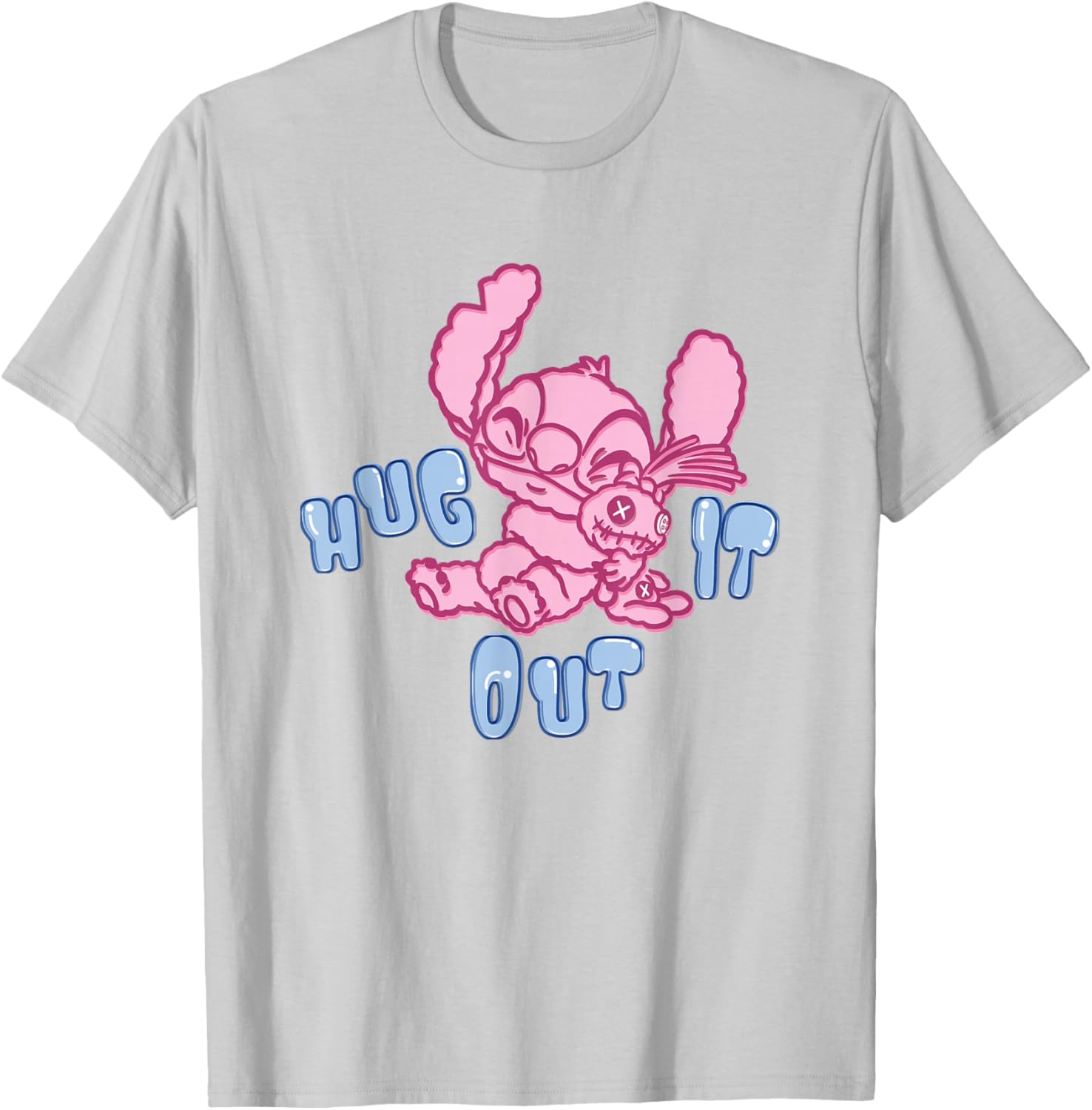 Disney Lilo & Stitch Cute Alien Stitch Hug It Out T-Shirt for Fun Styles - 1
