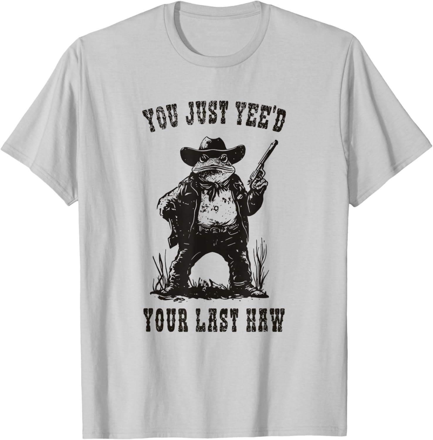 Funny Cowboy Frog Meme T-Shirt You Just Yee'd Your Last Haw Humor Tee - 11