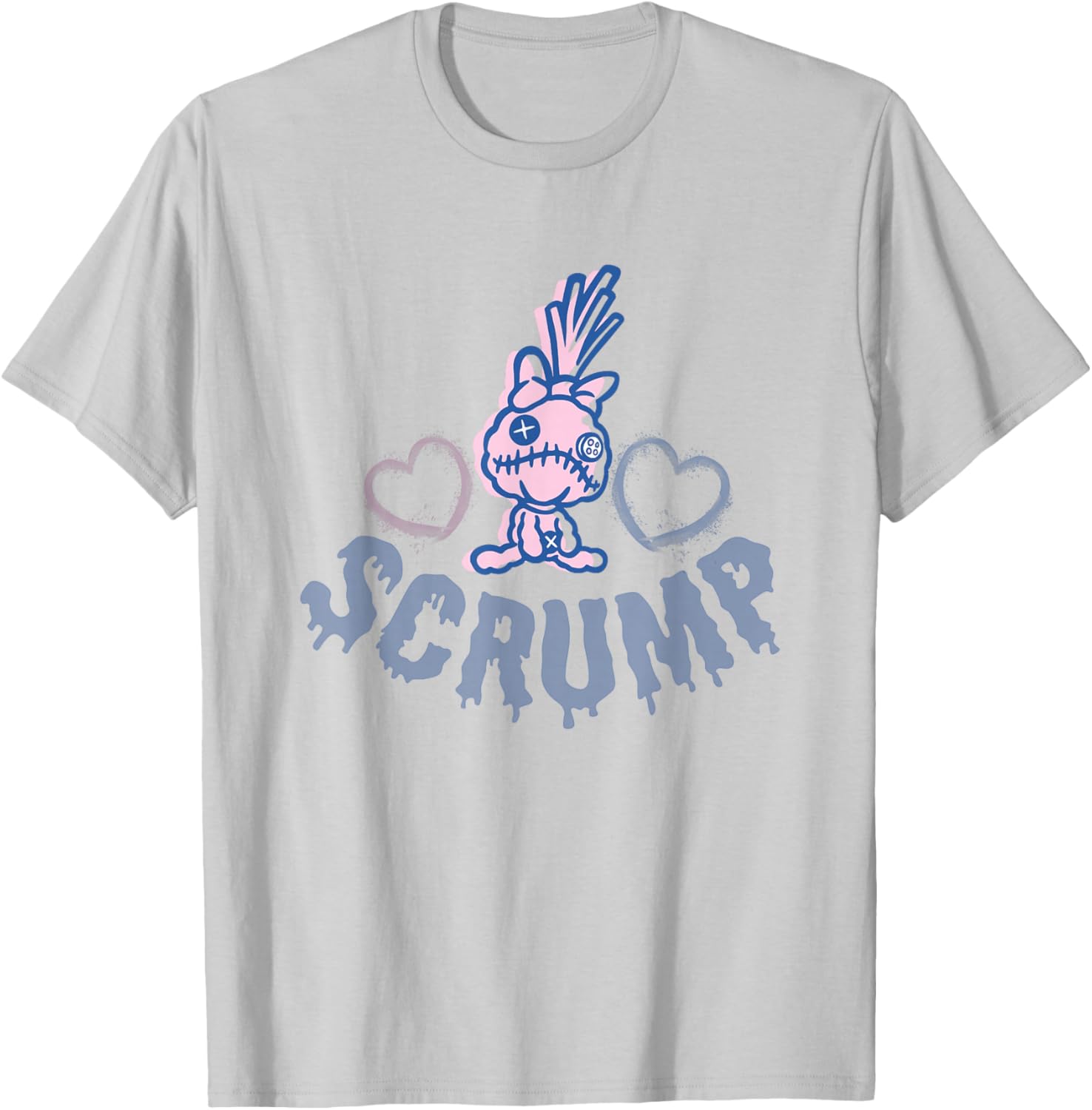 Disney Lilo & Stitch Scrump Stitch Toy T-Shirt with Blue and Pink Hearts - 5