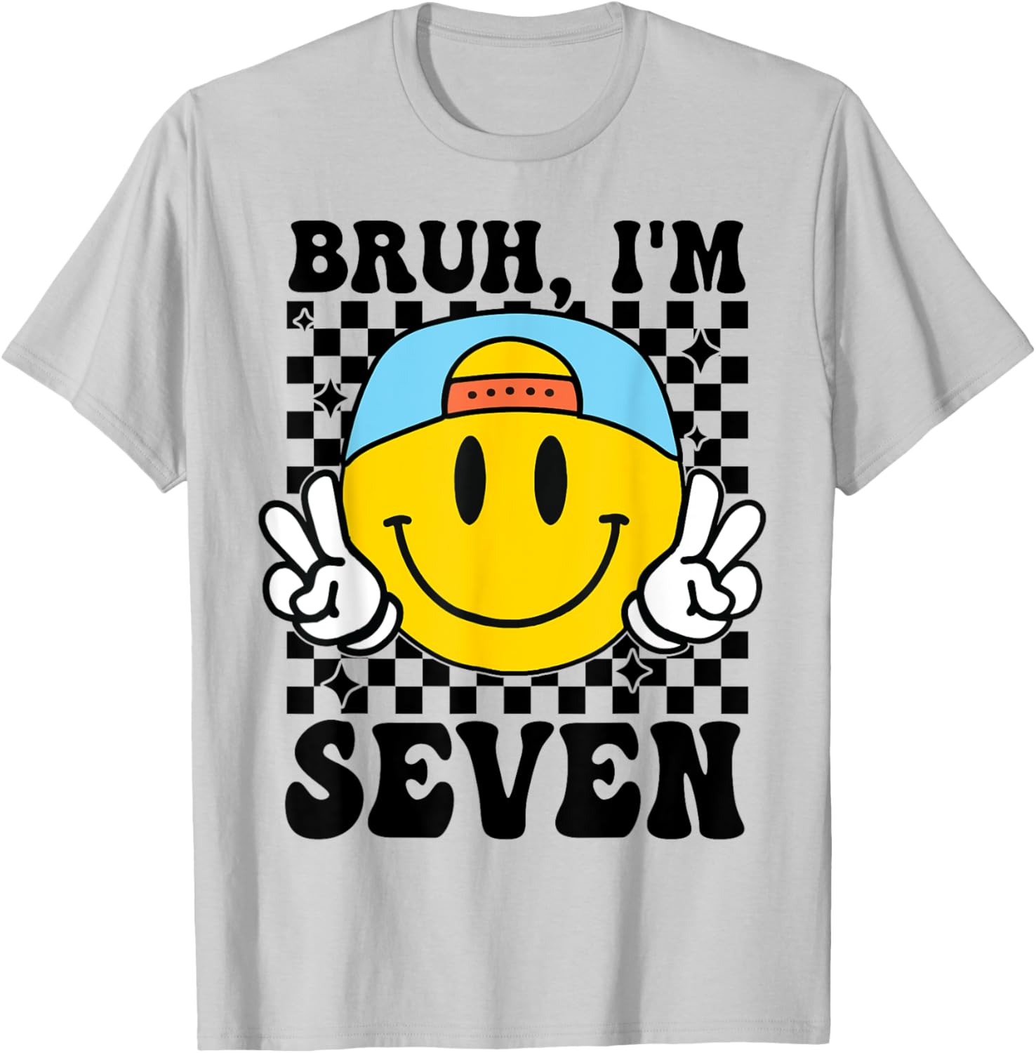 Groovy 7th Birthday T-Shirt for Boys and Girls - Fun Party Gift - 8