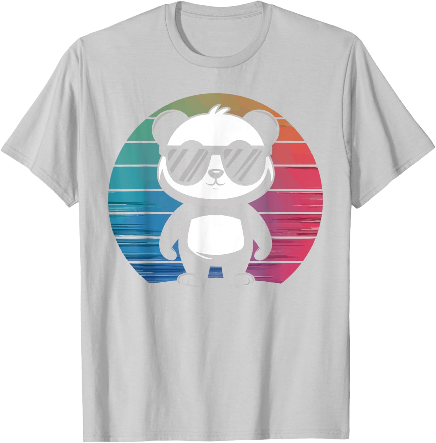 Retro Panda T-Shirt with Sunglasses for Chill Vibes and Fun Style - 7