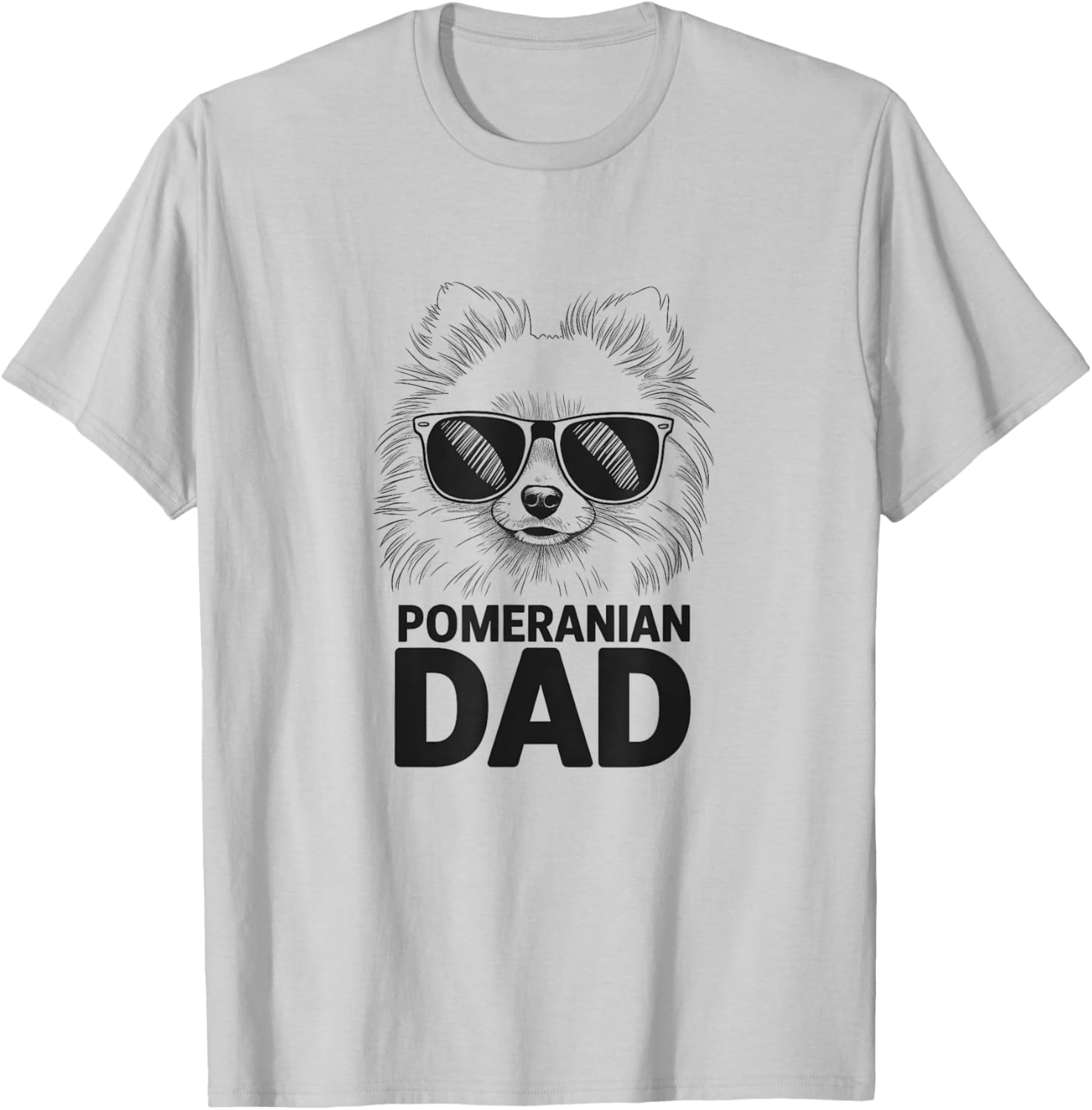Pomeranian Dad T-Shirt for Men Cute Pom Dog Design Gift Idea - 1
