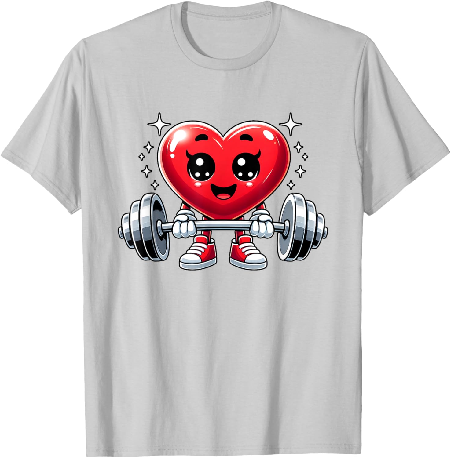Funny Valentine's Day Heart Workout Fitness T-Shirt for Gym Lovers - 15
