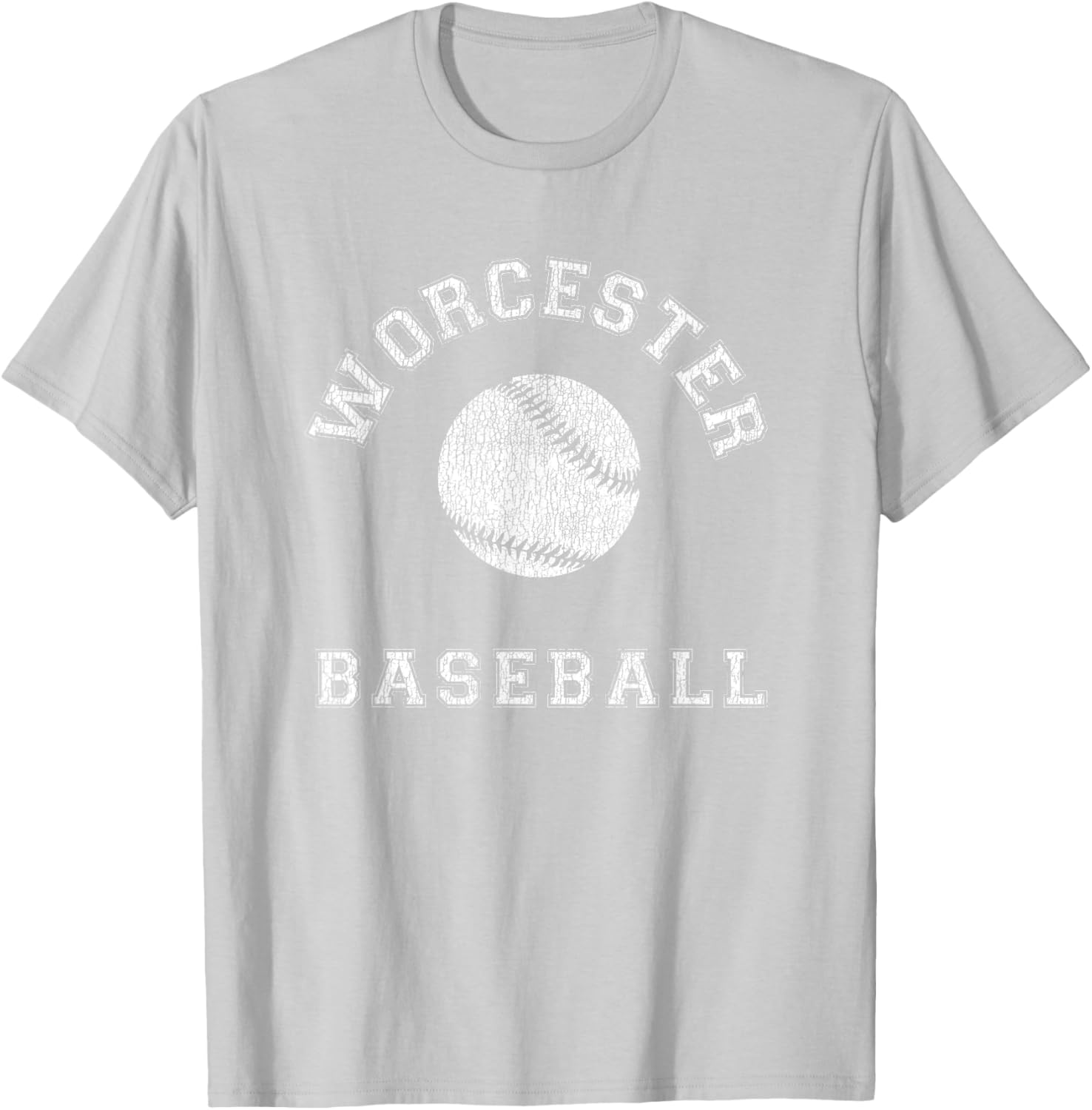 Worcester Baseball Distressed Retro Classic T-Shirt for Fans & Casual Wear - 2