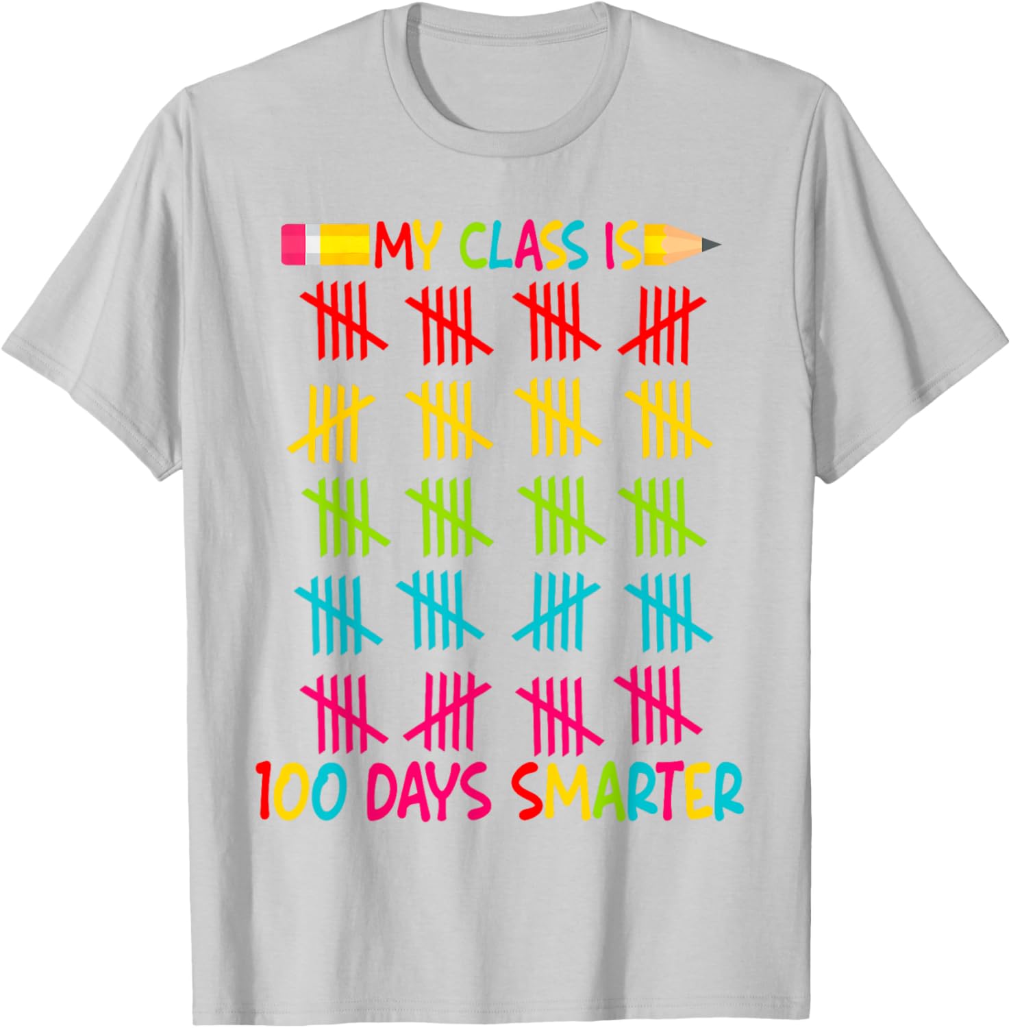 100 Days Smarter Teacher T-Shirt for 100th Day of School Celebrations - 17