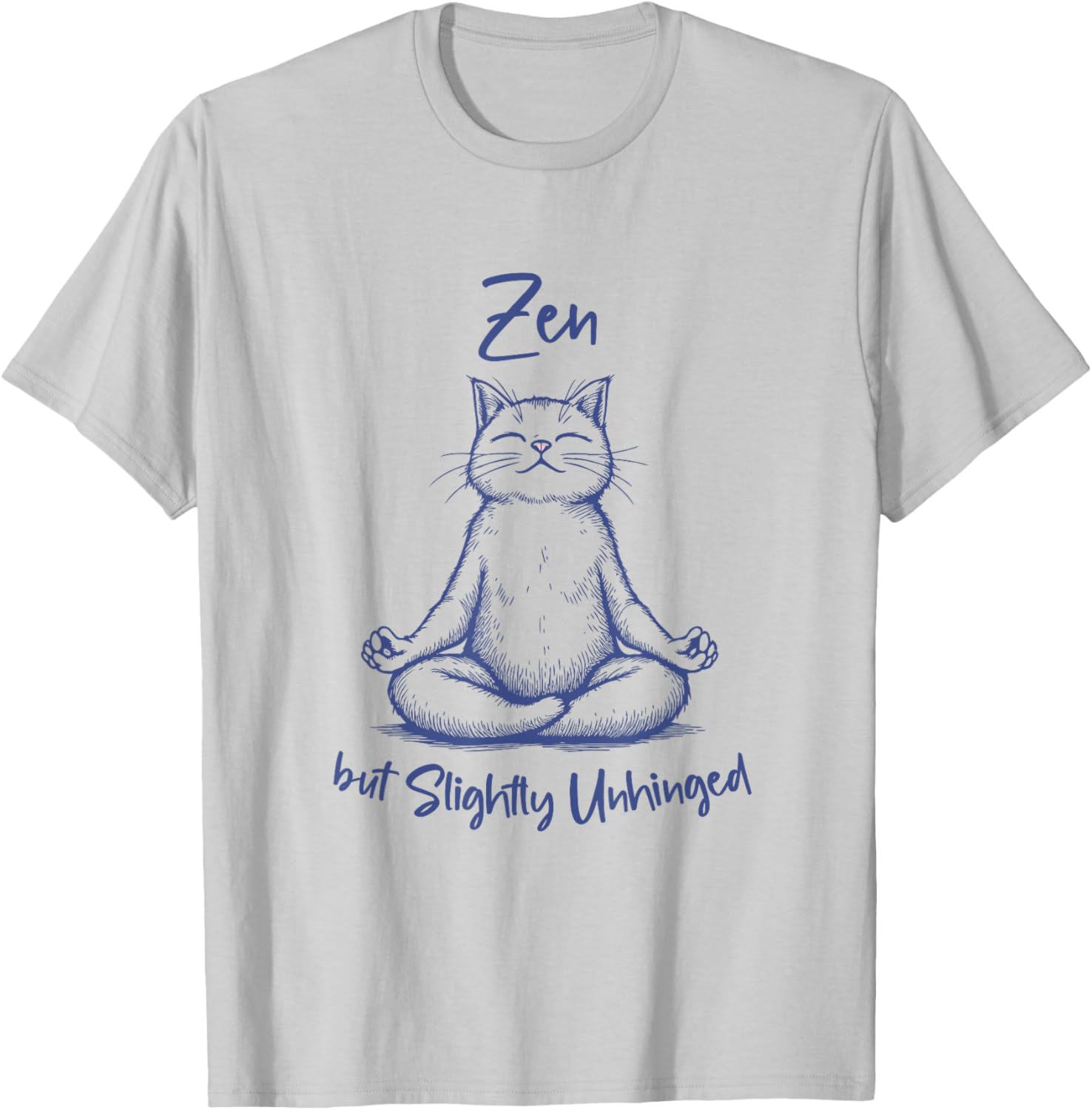Funny Cat Meditation T-Shirt Zen Vibes for Men and Women - 2