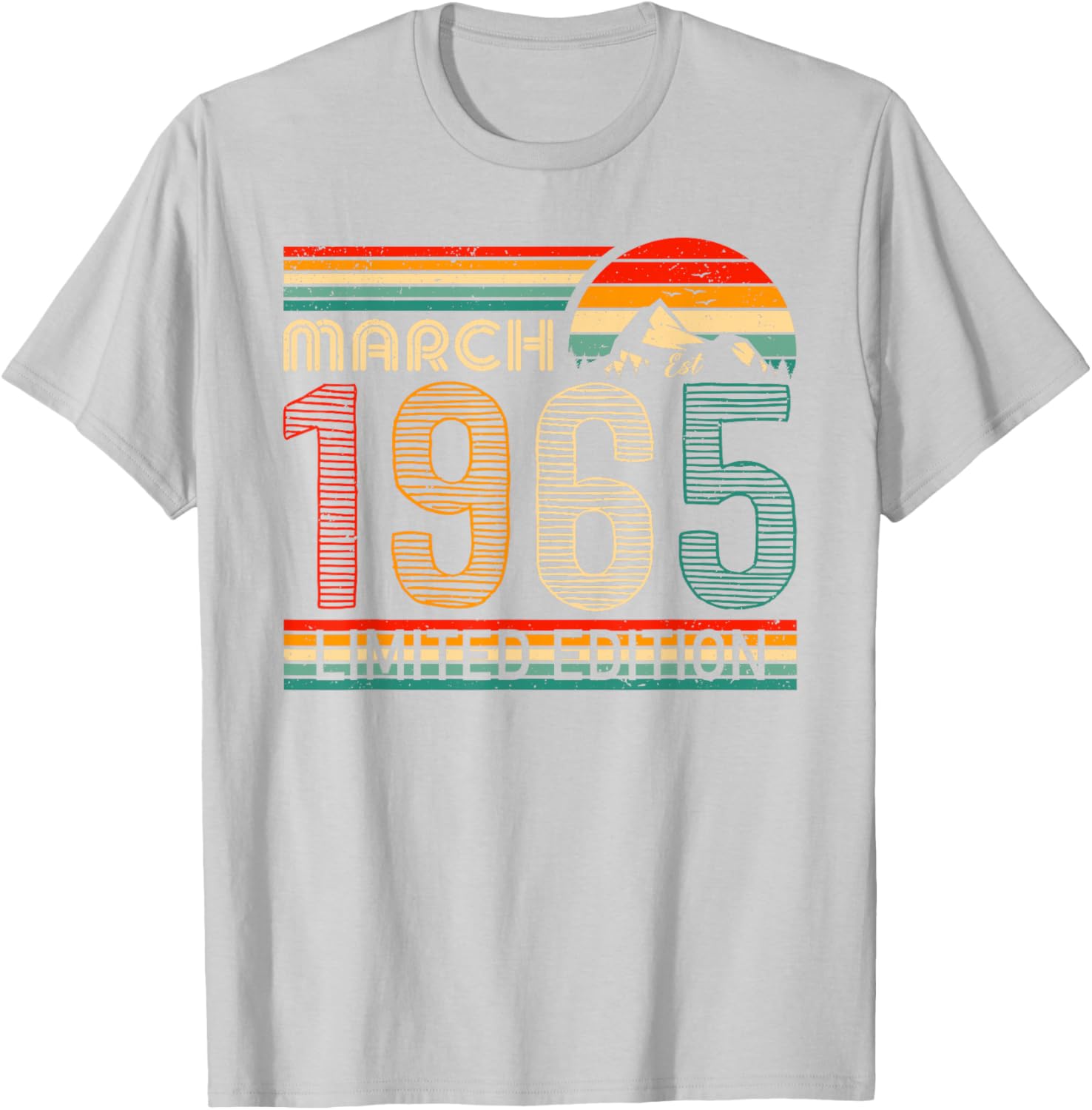 March 1965 Vintage Birthday T-Shirt Classic Design for Timeless Style - 12