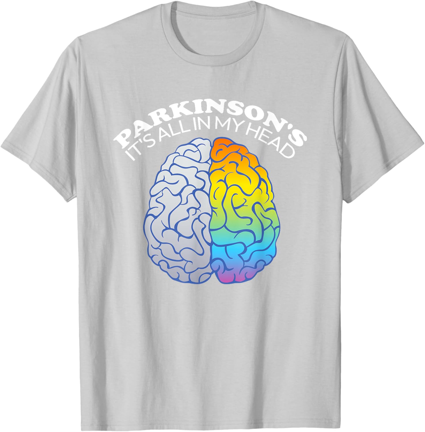 Funny Parkinson's It's All In My Head T-Shirt for Casual Wear - 8