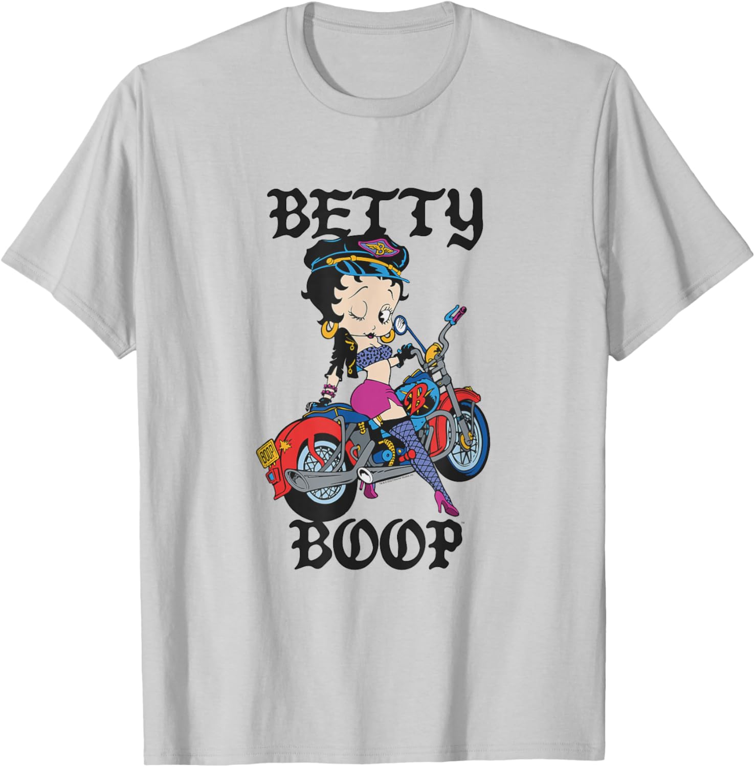 Betty Boop Vintage Biker Babe T-Shirt for Cool Retro Fashion Lovers - 23