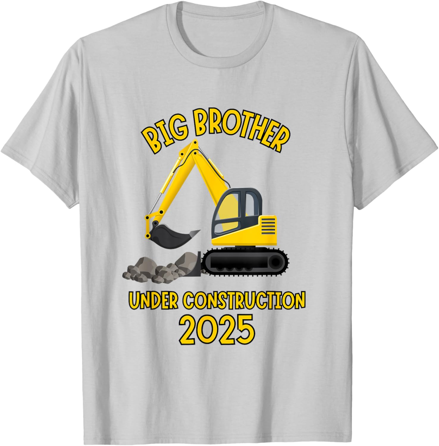 Big Brother Under Construction Truck Sibling Reveal 2025 T-Shirt - 12