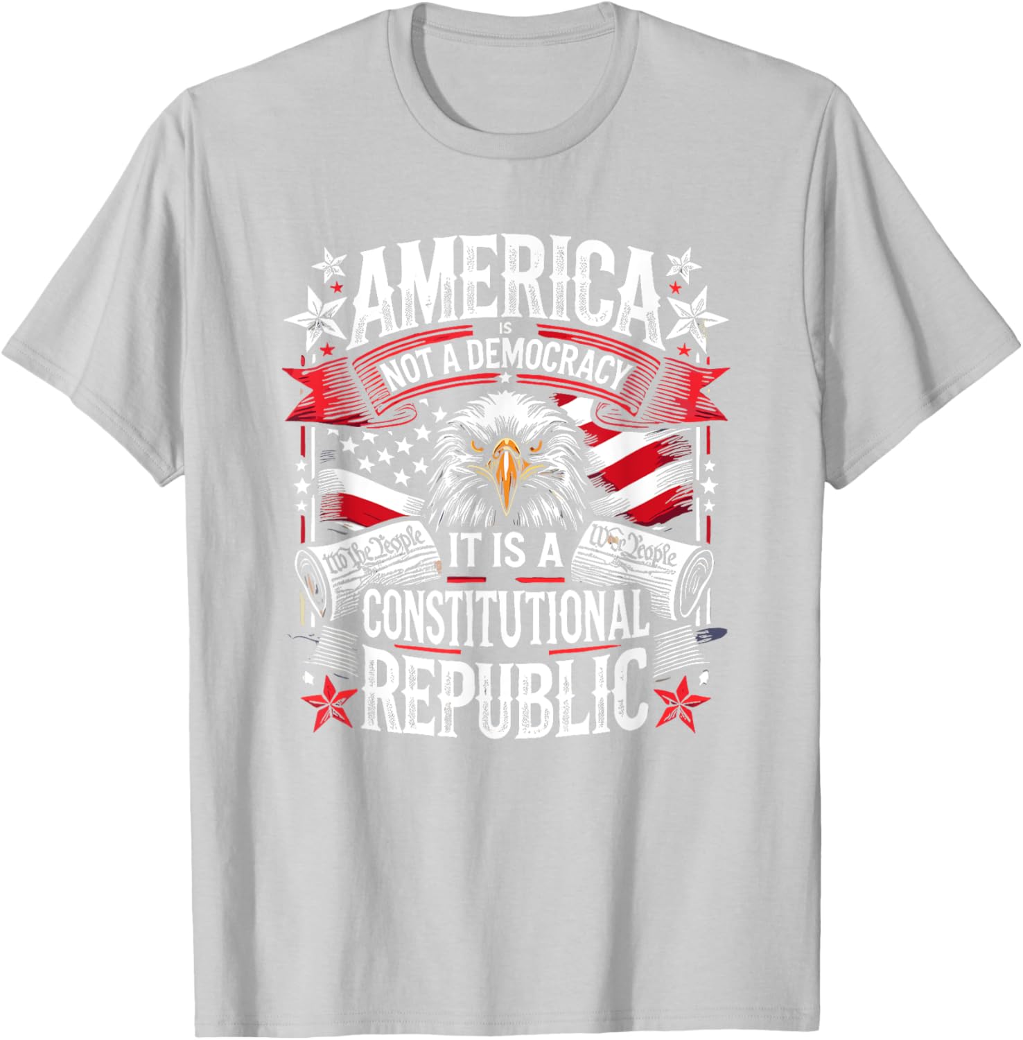America Is Not A Democracy Constitutional Republic T-Shirt for Freedom Lovers - 14