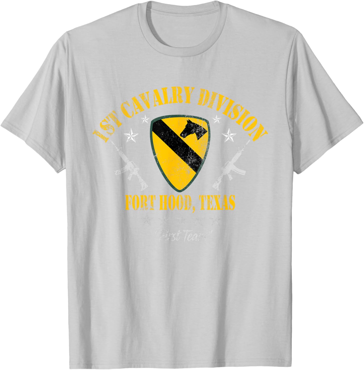 1st Cavalry Division Veteran Fort Hood TX Vintage Patriotic T-Shirt - 9