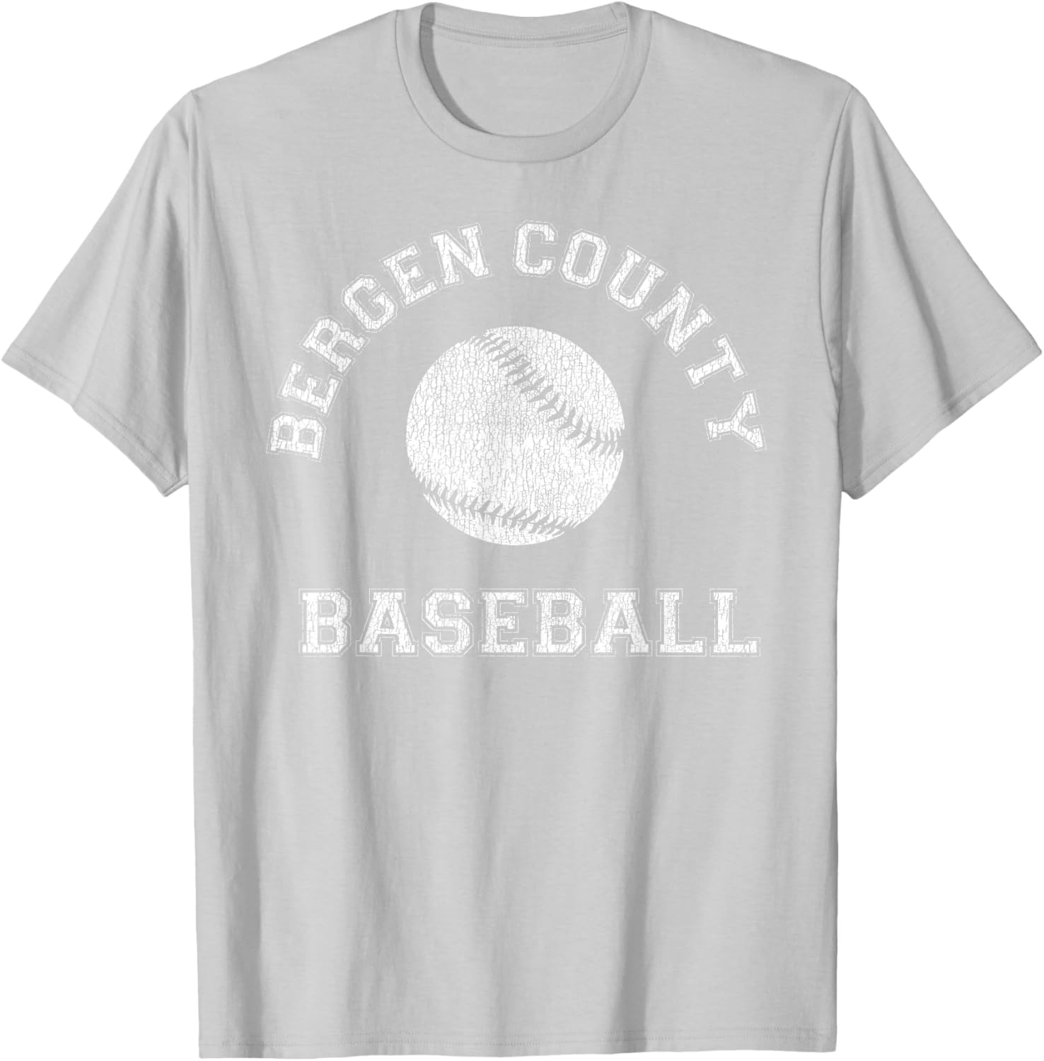 Bergen County Baseball Distressed Retro Classic T-Shirt for Fans - 26