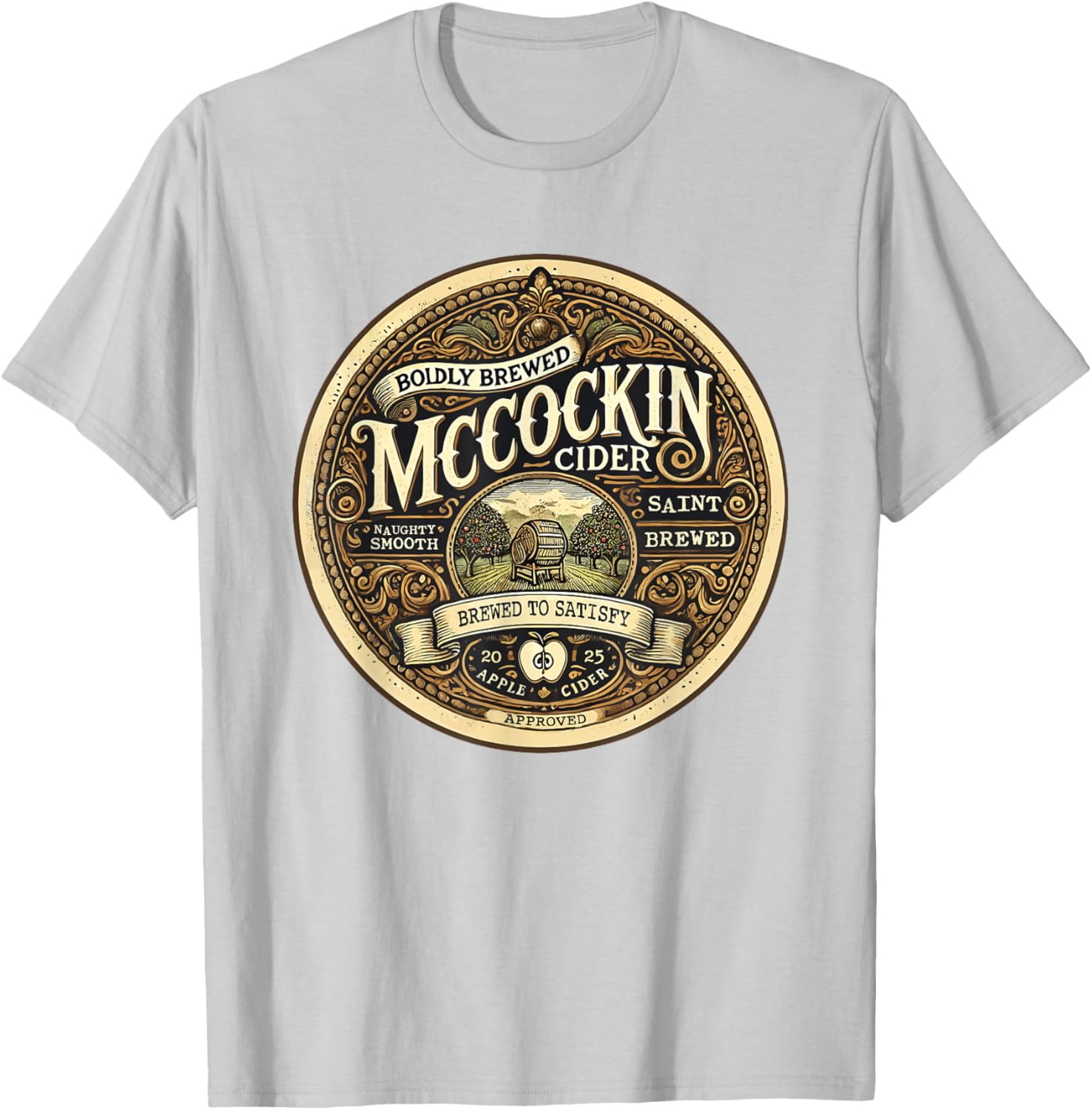 Funny Mccockin Cider St Patricks Day T-Shirt for Adults - Humor Apparel - 3