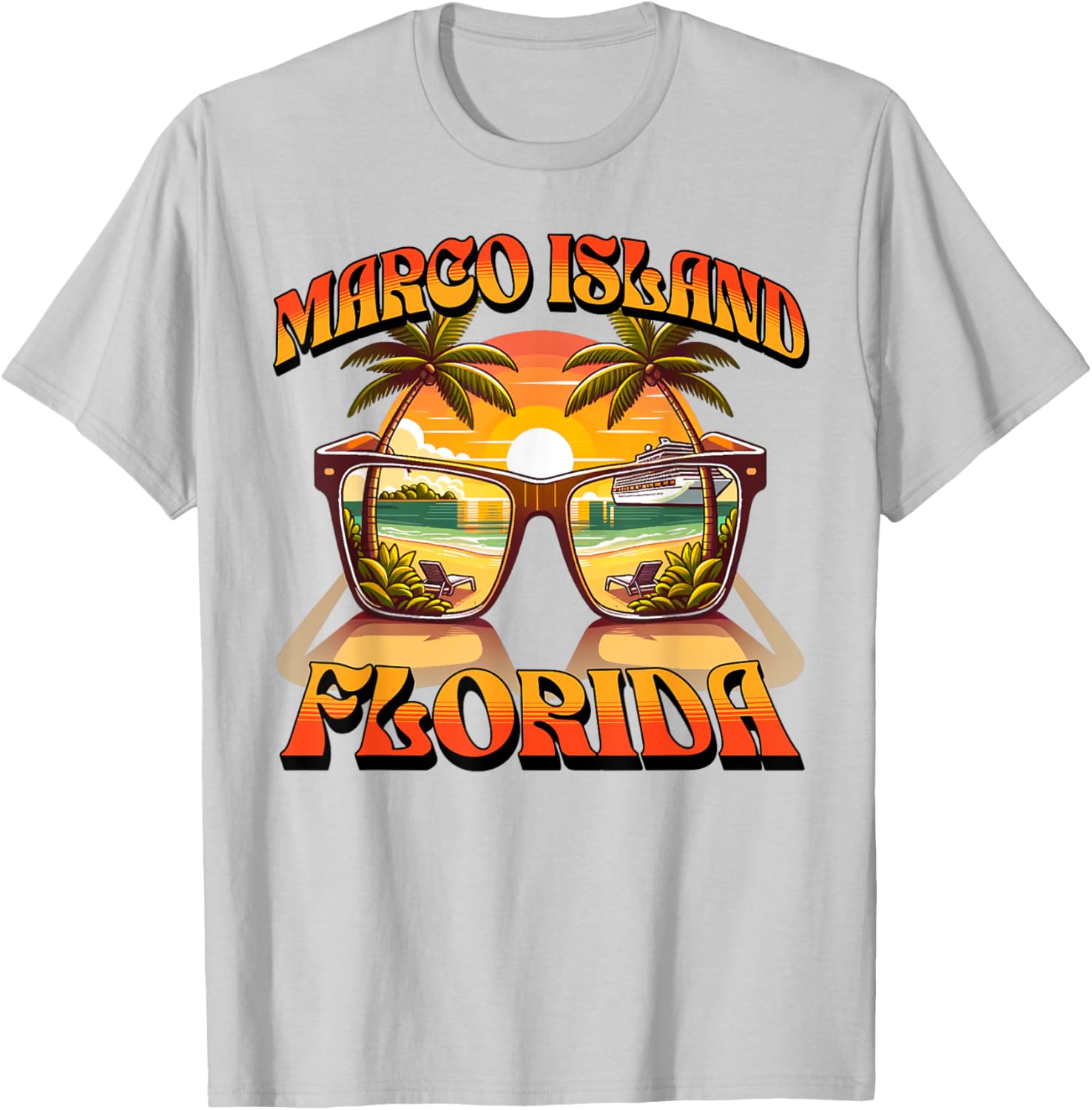 Marco Island T-Shirt for Casual Wear - Unique Island Style Apparel - 8