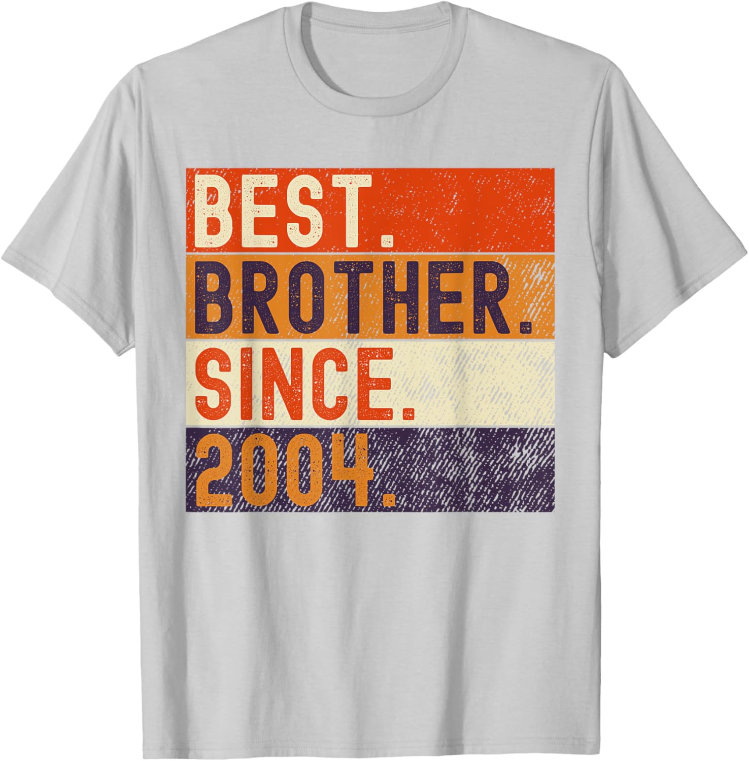 Vintage Best Brother Since 2004 Birthday T-Shirt for Family Celebrations - 5